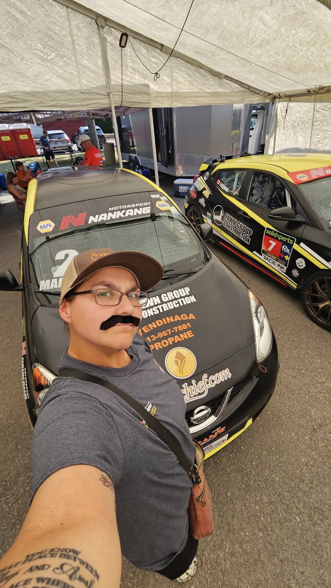 Selfie at the track